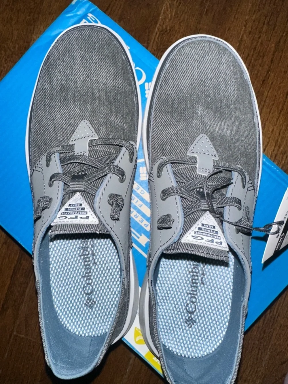 Columbia Men's Boatside Relaxed PFG Gray Casual Boat Shoes NWT Men’s 8